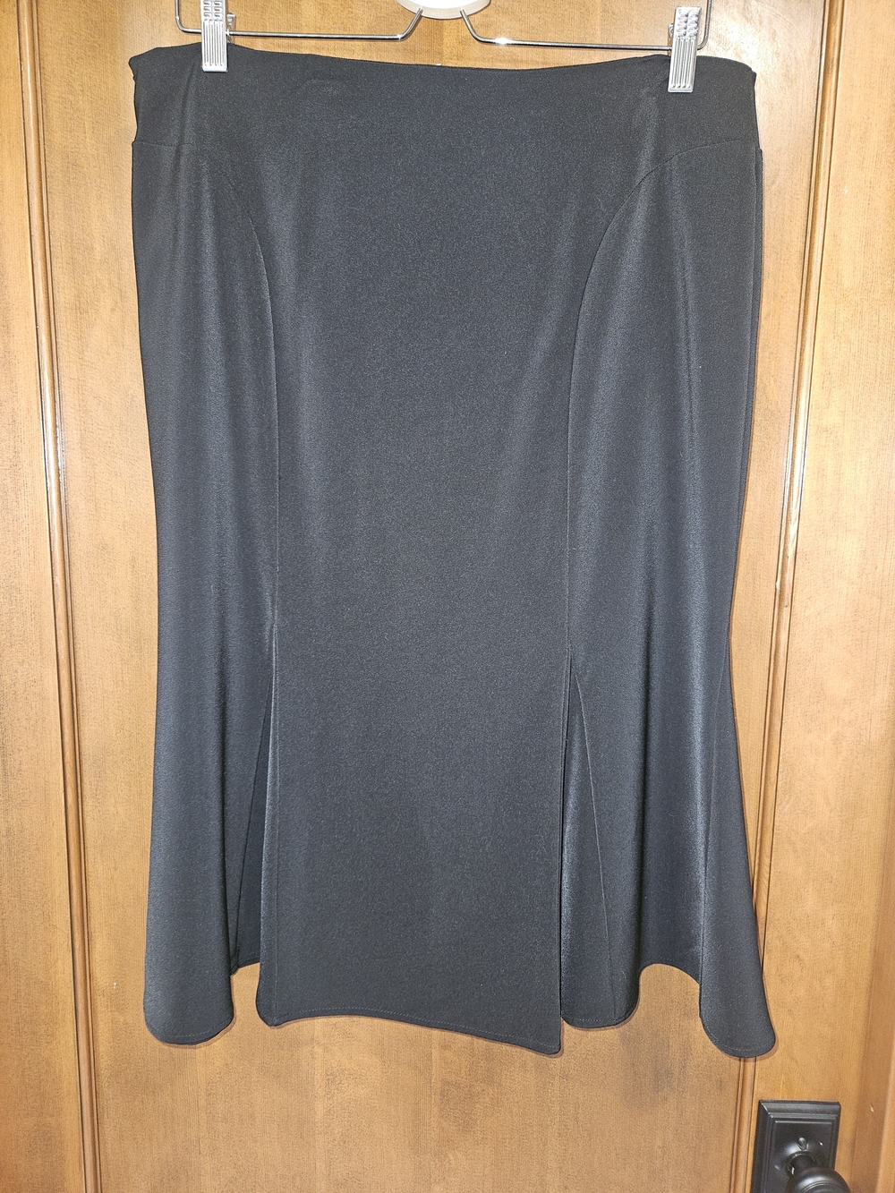 White House Black Market Black A-Line Flared Skirt
